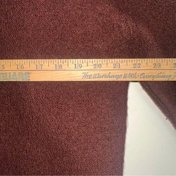 Vintage Herman Geist Brown Double Breasted 100% Wool Brown Cardigan Size Medium - Picture 5 of 7